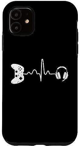 Hülle für iPhone 11 Gamer Heartbeat Design für Videospielspieler Videospiele