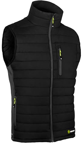 Beeswift - Flex Padded Gilet for Men - Lightweight Work Gilet with Stand Up Collar, Metal Zip, Pockets, and Chin Guard - Body Warmer - Contains Nylon Ripstop and Polyester - M
