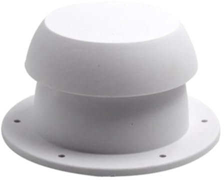 Kliplinc Mushroom Shape Plastic Extractor Fan for Caravans, Estate and Camping (White)