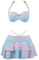 XTBFOOJ Bikini Damen Push Up Tankini Oberteil Damen einzeln mit bügel Sport Badeanzug für Damen Mit Cups pailettenkleider für Damen Bikini Damen sexy Badeanzug Damen große größe Badeanzug mädchen 164