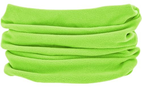alles-meine.de GmbH Multifunktionstuch - Loop - viele Farben wählbar - Microfaser Fleece - grün - apfelgrün - UNIVERSAL Größe - Schlauchschal/Pulswärmer/Halstuch/Mütze - fü..
