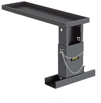 Adjustable Height Range Ladder Leveler,Heavy-Duty Ladder Stand,Foldable High Strength Steel Material Design Ladder Extender,for Single and Extension Ladders Stairs w/Non-Slip Mat.