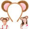 COMNICO Mouse Ears Headband, 1Pcs Plush Animal Ears Headwear for Cosplay, Halloween, Christmas, Dress Up Party