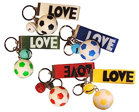 SKISUNO 5St Schlüsselanhänger für Sportfans Sport-Schlüsselanhänger Schlüsselanhänger für Autoschlüssel fußball geschenkideen fussball geschenkideen Schlüsselbund Fußball-Schlüsselanhänger