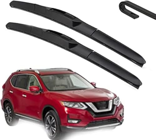 Auto Scheibenwischer für Nissan X-Trail T32 2014 2015 2016 2017 2018 26+17,Vorne + Hinten Wischer Klingen,Wischblatt Wischerblätter,hervorragende Sicht auf der Straße