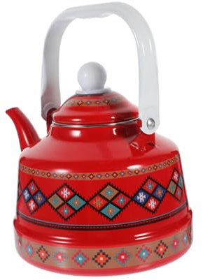 MOLUCKFU 2 5 L Wasserkocher Für Den Herd – Emaille- Für Draußen Kungfu- Wasserkanne Tee-servierkanne – Vintage-stil Großes Fassungsvermögen