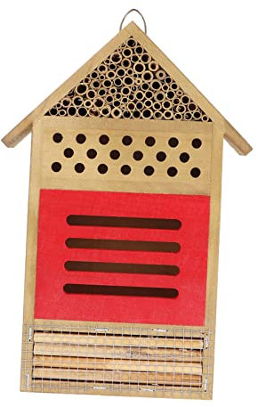 Happyyami Hotel Für Bienen Aus Bienenhaus Handgefertigt Gartenbedarf Nistplatz Für Weibliche Bienen Unterschlupf Für Insekten