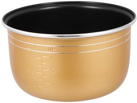 Garneck Revestimiento De Olla Arrocera Ollas Interiores De Olla Arrocera Portátil Repuesto De Cocina Olla Arrocera Antiadherente Suministro De Cocina Olla Multiusos Acero Inoxidable