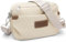 REETEE Umhängetasche Damen Wasserdicht Nylon Kleine Handtasche Damen mit Vielen Fächern Crossbody Bags Handytasche zum Umhängen Klein Schultertaschen mit Verstellbar Abnehmbar Breiter Gurt (Beige)