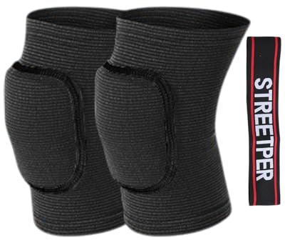 IPNSDON 1 paio di ginocchiere per ragazzi e 1 fascia sportiva, ginocchiere per bambini, morbide, con imbottitura rinforzata, 7-12 anni, ginocchiere, bici per bambini, danza, ginocchiere sportive