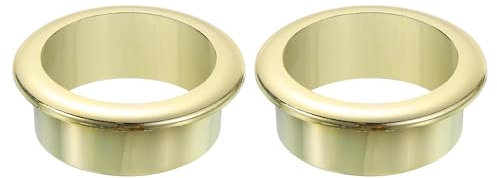 QUARKZMAN 2 Pcs 1.58 inch (40mm) Passe-Câbles En Nylon, Couverture De Trou Pour Câble En Plastique, Organisateur De Câbles Pour Bureau D'ordinateur Et Armoire, Or