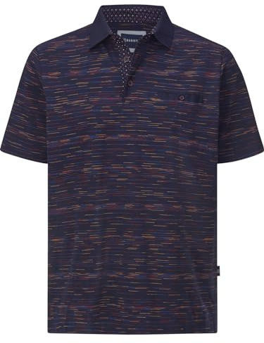 BABISTA Herren Poloshirt Orvento | mit Polokragen – dezentes Muster, Brusttasche, 100% Baumwolle, sportlich-eleganter Freizeit-Look, bequeme Passform bis 5XL