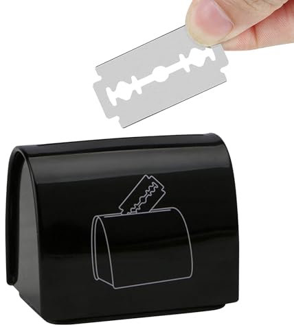 Safety Razor Blade Disposal Case Razor Case Safe Storage Bank For Used Double Edge Safety Razor Blades Portable Shaver Blade Storage Box Safe Storage Container Case For Reusable Shaver Blades