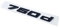 NBCNZCTSAS Schriftart Zahlen Buchstaben 730d 740d 745d 750d 760d Top ABS Emblem Passend for BMW 7er Kofferraum Typenschild Logo Aufkleber Schwarz Chrom(Glossy Black 750d)