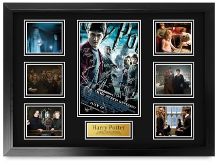 HWC Trading Half-Blood Prince Harry Potter Daniel Radcliffe Geschenke Geduckter Poster Signiertes Autogramm Foto für Fans von Film Memorabilien - A2 Gerahmt (ID-006483)