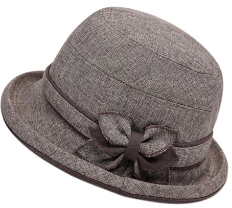 Damen- und Winter-Kuppel-Casual-Topfhut, Melone Anglerhut Banane (Khaki, M)