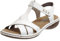 Rieker, 65919, Femme Nu-pied Blanc - 37 EU