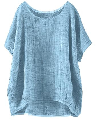 Black-Friday Camisetas De Gatos Mujer Blusas Elegantes Primavera Algodon Verano Camiseta Rosa Talla Grande Blanca Cuello Pico Fucsia Manga Corta Camisa Larga Oversize con Volantes Flores Naranja