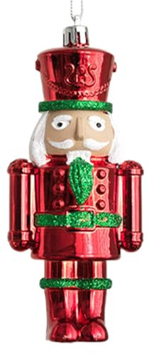 Trveqhk Christmas Nutcracker Ornaments - Christmas Tree Nutcracker Figure Ornament - Vibrant Colors Carving Keepsake for Balcony Entryway Mantelpiece Dormitory