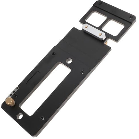 Vaguelly Right Angle Circular Saw Guide Rail Track Stop for Precise Cuts Compact CNC Milled Aluminum Alloy Square Rail Compatible with Festool and