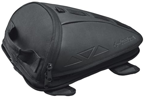 Held Tenda 2 Motorrad Hecktasche und Tankrucksack - vielseitige Tanktasche mit verstellbaren Schultergurte - 10L Volumen, Nylongewebe, 100% wasserdicht durch Regenhaube, Schwarz