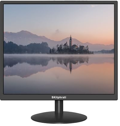 SKitphrati 19 Monitor Square Monitor 1280 X 1024 with 45% sRGB Color Correction and 5:4 Aspect Ratio, 75 Hz, VESA Mountable, VGA, HDMI, TN Panel