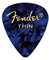 Fender 351 Shape Premium Plektren (12 Stück) für E-Gitarre, Akustikgitarre, Mandoline und Bass 351 - Thin Blau (Moto)