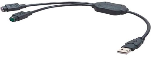 Belkin USB to PS/2 Adapter 2X PS/2 Negro