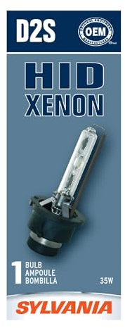 SYLVANIA - D2S Basic HID (High Intensity Discharge) Headlight Bulb - High Performance Bright, White, and Durable Lamp (Contains 1 Bulb)