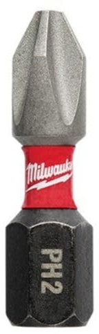 Milwaukee Electric Tool 48-32-4802 Shockwave 6 Power Bit Phillips #2
