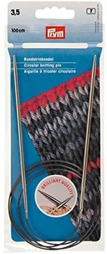 Prym Circular Knitting pins brass 100 cm 3.50 mm silver col
