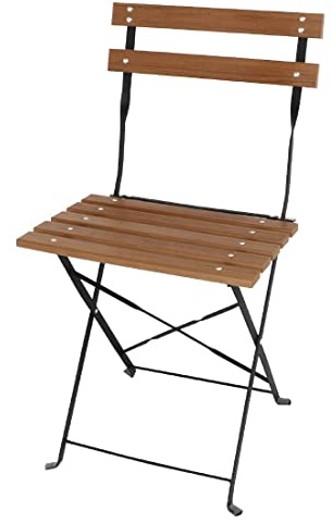 Bolero - GJ766 Bistro-Stuhl aus Kunstholz, für Innen- und Außenbereich, Garten, Veranstaltungen, Hochzeiten, 2 Stück