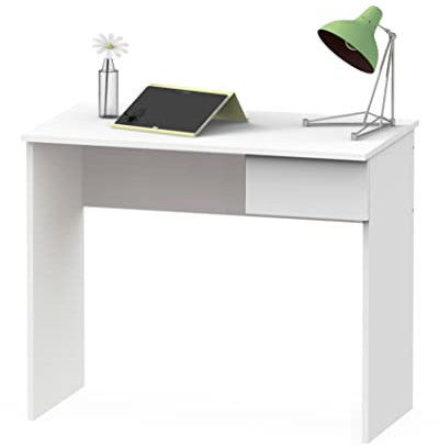 Abitti Escritorio con Cajón Turín Color Blanco Mate 90x75x50 cm