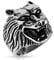 BlackAmazement 316L Edelstahl Biker Ring Wolf Wolfskop Head Silber Schwarz Herren (63 (20.1))