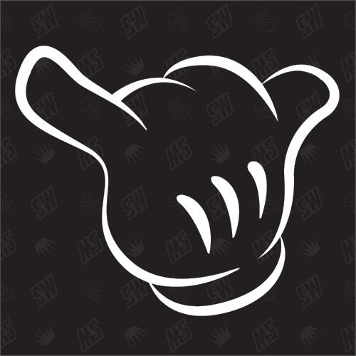 Hang loose Mickey Hands - Sticker