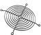 Betan 5PCS 140mm Wire Black Fan Grill Guard for Axial Brushless Fan (140mm)