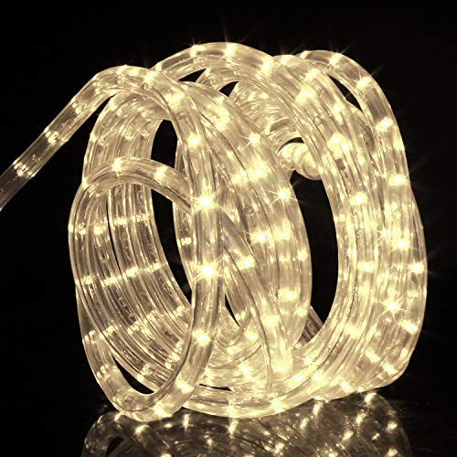 Forever Speed 12M LED Lichterschlauch Außen,432LEDs Wasserfest LED Lichtschlauc Schlauch Außen und Innen für Weihnachten, Hochzeit, Dach, Zaun Dekoration Beleuchtung WarmWeiß IP65