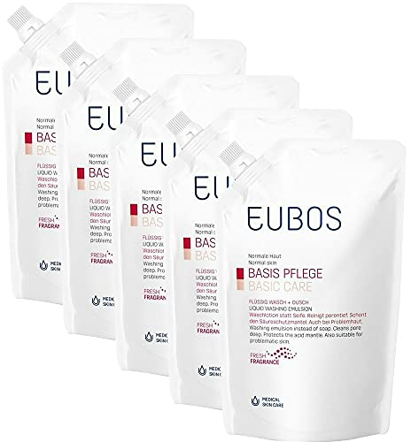 Eubos Flüssig Wasch + Dusch, Spar-Set 5x400ml