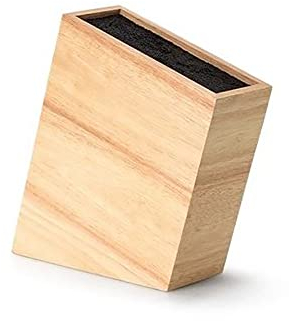 Continenta Kitchen Accessories 3316 Küche Zubehör Messerblock mit flexibel Einsetzen, hellbraun, Holz