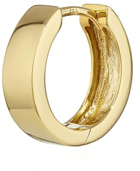 NKlaus einzelne Klappcreole aus 333 Gelbgold, 8 Karat, 14,3x4,2mm | Die einzelne Klappcreole ist glänzend und quadratisch