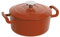 Sitram COCOTTE Sitrabella ronde en fonte émaillée 5 litres - Extérieur orange et intérieur blanc - toutes sources de chaleur y compris induction et four - 711985