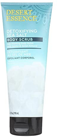 Desert Essence Body Scrub, Detox Sea Salt 6.7 Oz