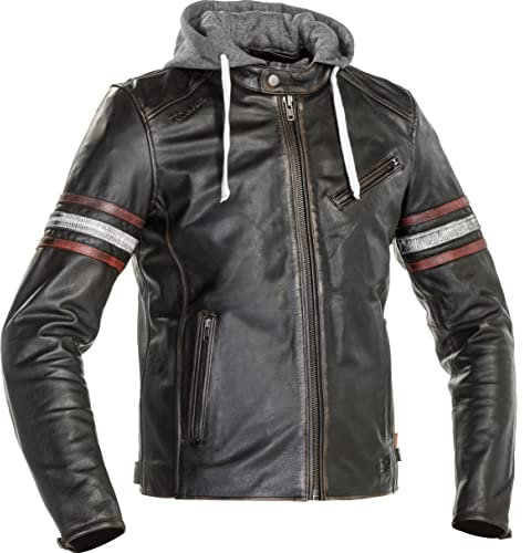 Richa Toulon 2 Motorcycle Leather Jacket, black/red, 58