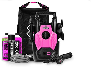 Muc-Off Bicycle Pressure Washer Bundle - The World's First Bike-Specific Pressure Washer - Includes Muc-Off Bike Cleaner, Bike Protect And More!, Pink