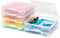 Iris Ohyama, Tragbare Aufbewahrungsbox mit Deckel flach, Schreibtisch Organizer, Transparent, 10L, 6er-Set, Dokumenten Aufbewahrung, Dokumenten Organizer, Für Dokumentenbox, BPA Frei, SBC-350