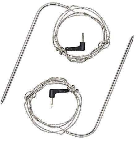 YUPVM Ersatz Hoch Temperatur Fleisch Sonde für Pellet Grills und Pellet Raucher Kompatibel mit Pit Boss Grills, 2 Teilige wasserdichte Grill Sonde