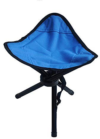 Klappbarer Angelstuhl Mini Camping Klappstuhl Maza im Freien beweglichen Fischen Kleine Bank (Farbe : Blau, Size : 29x29x40cm)