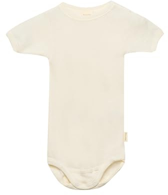 Dilling Kurzarmbody aus Merinowolle/Seide für Babys