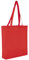 TEXXILLA 10er Pack Baumwolltasche - Oeko-TEX 100 Zertifiziert | mit Zwei Langen Henkeln, Boden- und Seitenfalte | 38x42cm | Jutebeutel | Einkaufstasche | unbedruckt, Farbe:rot, Größe:10 Stück