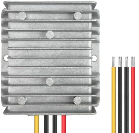 Convertisseur de Tension DC 8V-40V à 12V 5A 60W Régulateur de Tension 24V à 12V Convertisseur Boost Module d'alimentation Régulé Étanche Transformateur pour Voiture